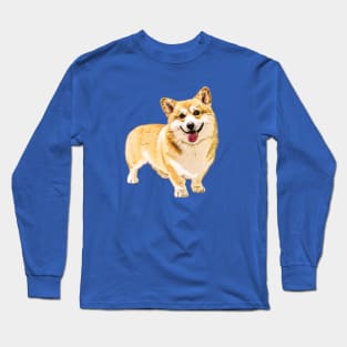 Corgi Cute Dog Welsh Pembroke Long Sleeve T-Shirt